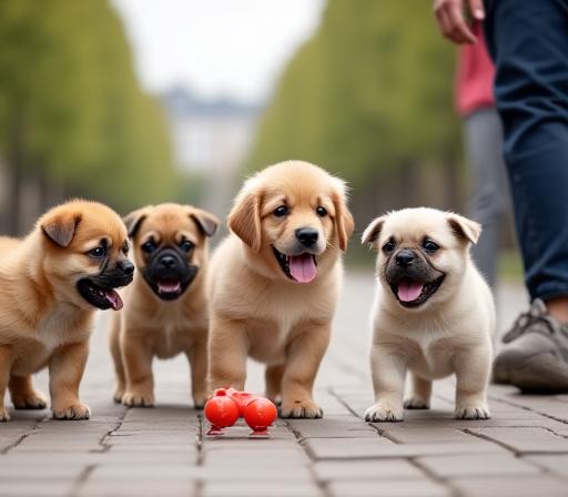 Socialisation chiot Paris en groupe
